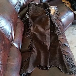 Excellent condition Western show suede chaps